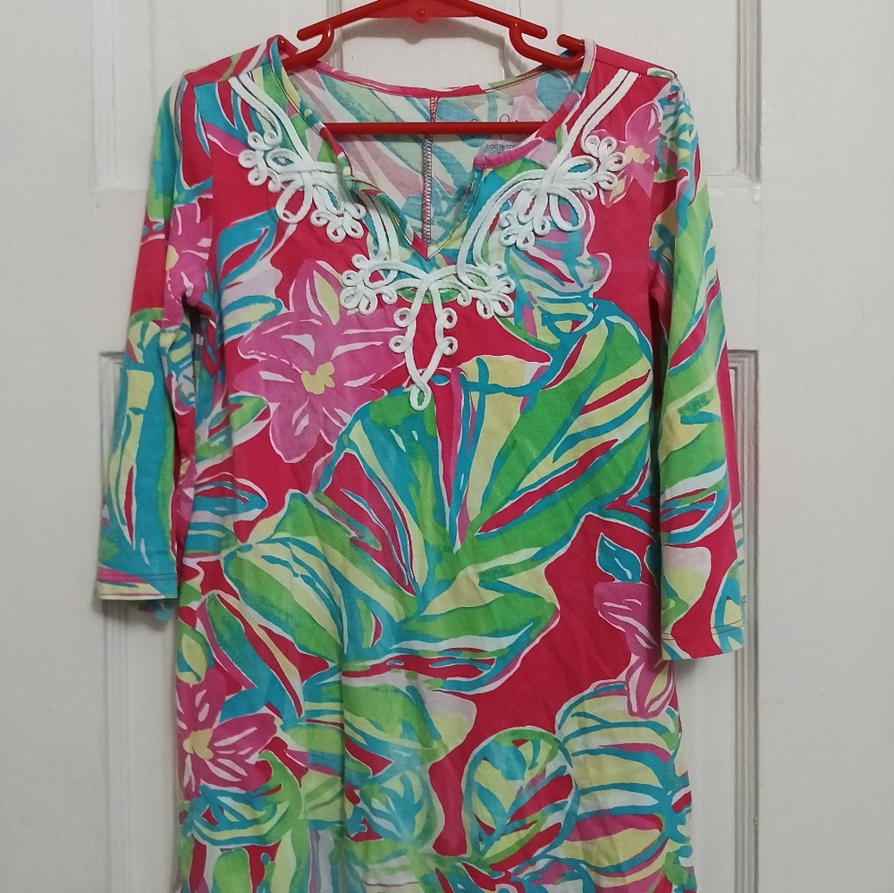 Lilly Pulitzer Girls Vibrant Floral Dress